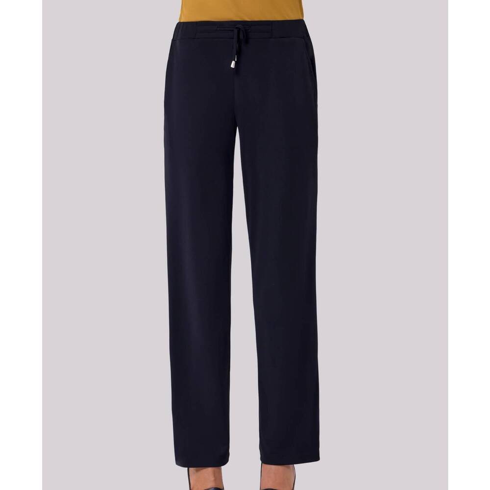 NEW ANGEL APPAREL solid straight leg pants in black